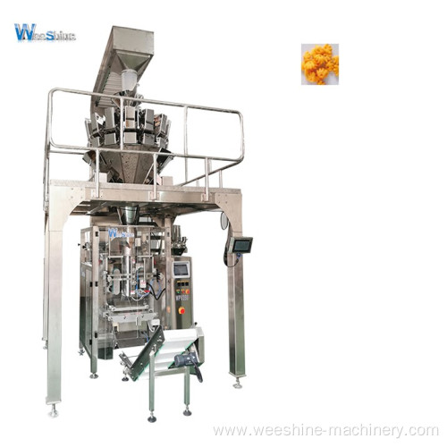 Fully Automatic Weighing Corn Cob/Corn Chips 14 Heads Weigher Packing Machine For Snack Food